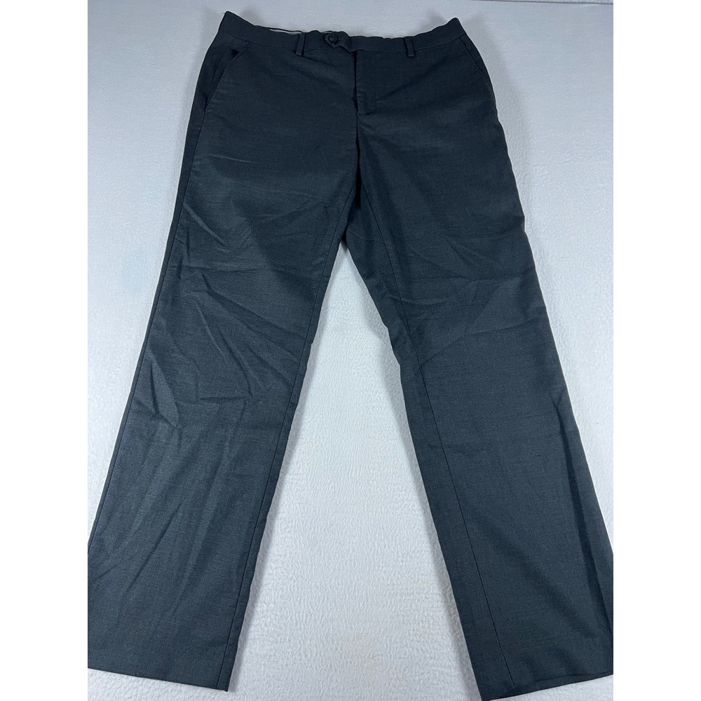 Michael Kors Pants Mens 34x30 Grey Excellent Flat Front Slim Straight Chinos EUC